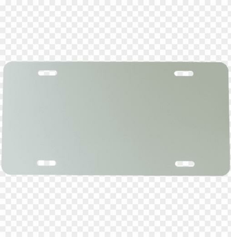 White X Blank Chrome License Plate Frame Png Image With