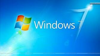 Antique Blue Windows HD Background With Logo