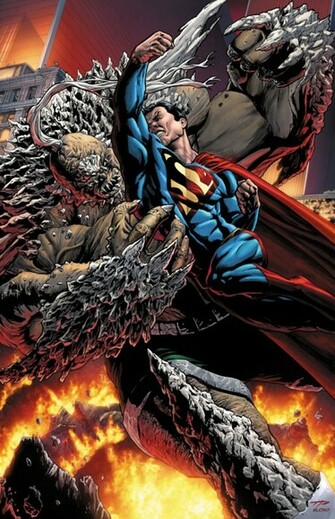 Superman Vs Doomsday By Blondthecolorist
