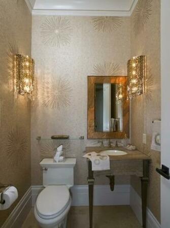 Regency Wallpaper Design Contemporary Powder Small Rooms