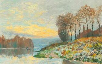 Wallpaper Autumn Landscape Picture Alfred Sisley