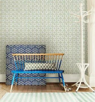 Geo Green Quatrefoil Wallpaper From The New Kismet Collection