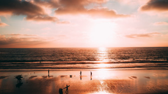 Wallpaper 4k Ocean Sunset Shore La Jolla San Diego California
