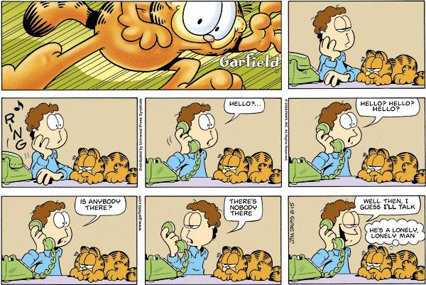 Garfield Is My Sesond Favorite Comic Strip