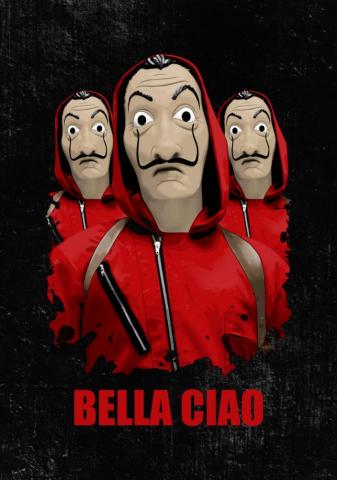 Money Heist Poster Bella Ciao Logo Design Art Girly Drawings