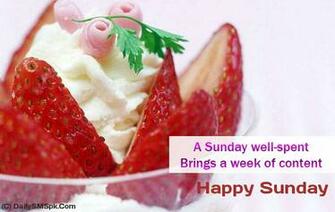 Quotes And Sayings With Image Happy Sunday Ice Cream Wallpaper Card