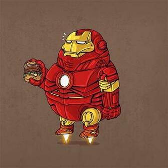 Iroman Fat Marvel Comics Cartoon Movie Avengers Desktop