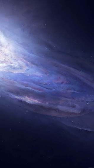Blue Galaxy iPhone Wallpaper
