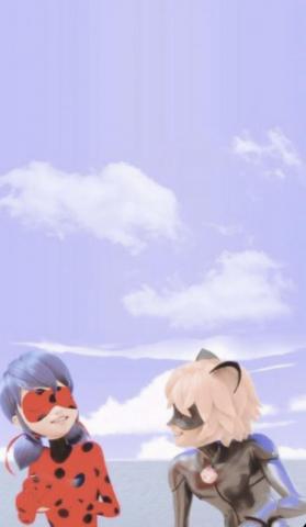 Ladybug And Cat Noir Adrian Marinette Wallpaper As