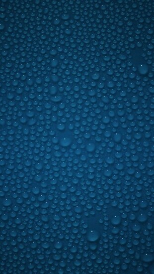 iPhone Wallpaper HD Dark Blue Water Droplets Background