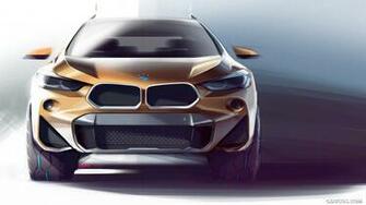 Bmw X2 Design Sketch HD Wallpaper