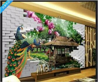 Custom 3d Photo Wall Murals Wallpaper Creative Fashion Bamboo
