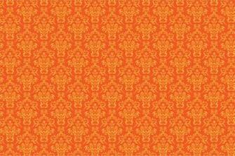 Damask Pattern Background Orange Stock Photo HD Public Domain