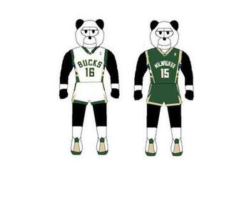 Milwaukee Bucks Panda By Hbgoo