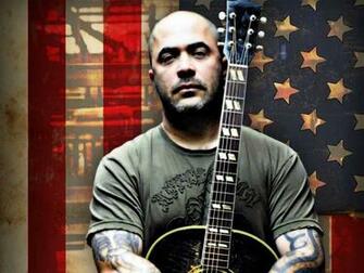 Wallpaper Aaron Lewis Guitar Bald Tattoo