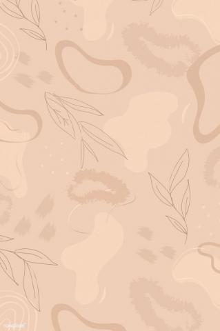 Beige Botanical Patterned Background Vector Image By