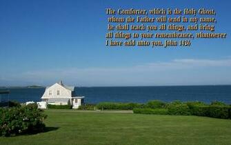 Scenic Wallpaper With Bible Verses