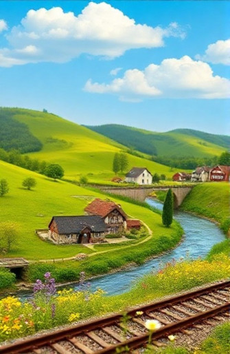 Model Railroad Backdrops Wallpaper