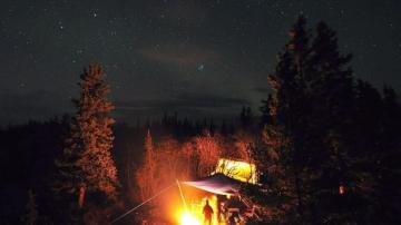 Camping Background Net
