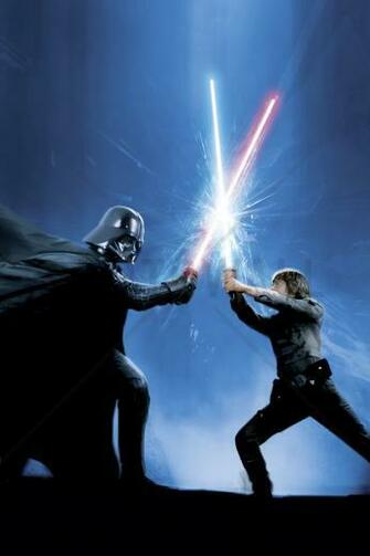 Star Wars Darth Vader And Luke Skywalker Wall Mural Photo