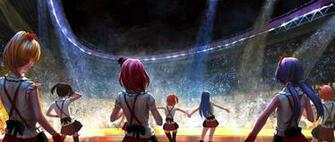 Anime Series Group Girls Characters Love Live School Idols Music
