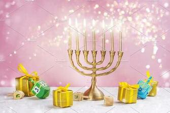 Happy Chanukah Background Holiday Photos Creative Market