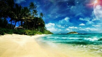 Surreal Beach Wallpaper Desktop Description
