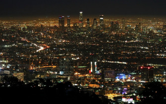 Aerial Of Los Angeles California