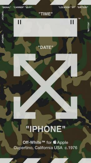 Off White Wallpaper iPhone Camouflage Offwhite