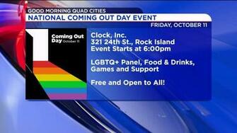 National Coming Out Day Is Friday October 11th Wqad