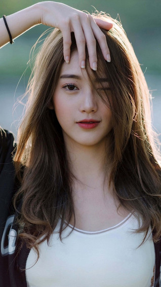 Portrait Photography Cute Asian Model Winking Wallpaper