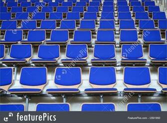 Blue Stadium Bleachers Image