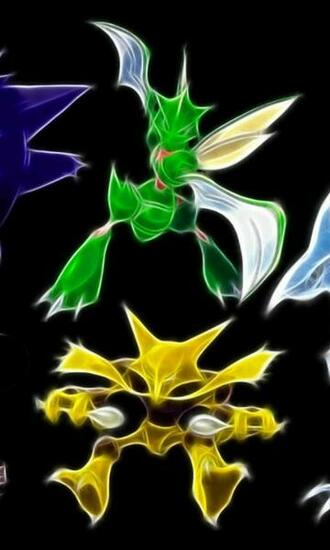 Pokemon Gengar Lucario Houndoom Scyther Kadabra Skarmory