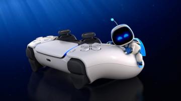Astro Bot With Ps5 Controller Wallpaper
