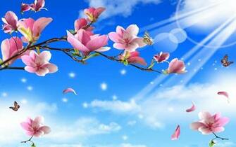Spring Flowers And Butterflies Wallpaper The Art Mad