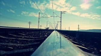 Bts Spring Day Train Track HD Wallpaper Background