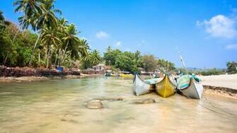Wallpaper Goa 5k 4k India Indian Ocean Palms Boats