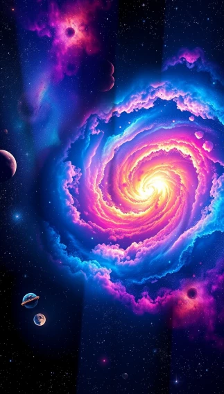 3d Space Phone Wallpaper