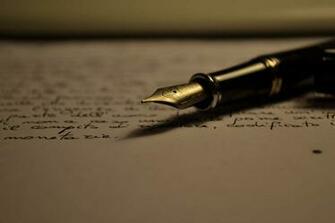 Paper Leaf Line Pen HD Wallpaper