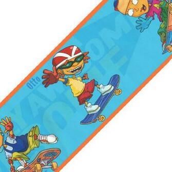 Rocket Power Boys Room Wall Paper Border Contemporary Wallpaper