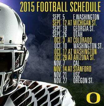Oregon Football On Schedule Goducks