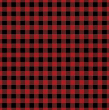 Tiny Buffalo Check Flannel Red Black Fabric