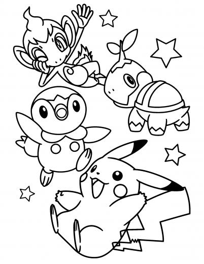 Kleurplaten Pokemon Diamond Pearl