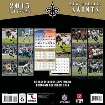 Orleans Saints Wall Calendar New