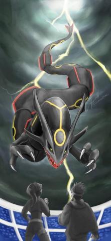Pokemon Go Shiny Rayquaza Phone Wallpaper By Slifertheskydragon