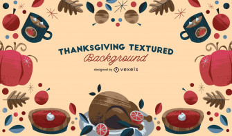 Thanksgiving Dinner Background Design Vector