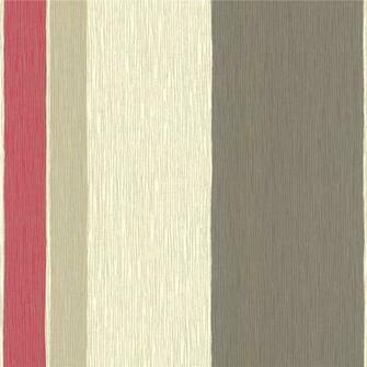 Cream Red Acacia Stripe Identity Harlequin Wallpaper