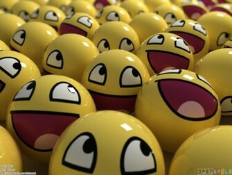 Funny Smiley Faces Wallpaper Open Walls