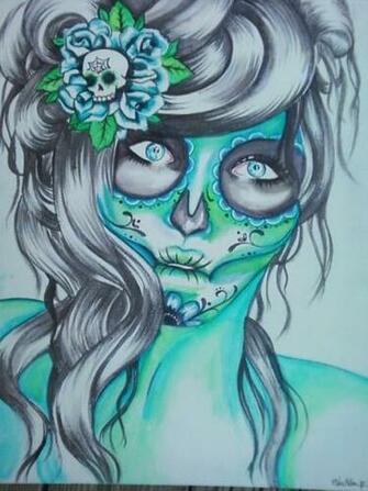 Sugar Skull Girl By Forgivecherrish