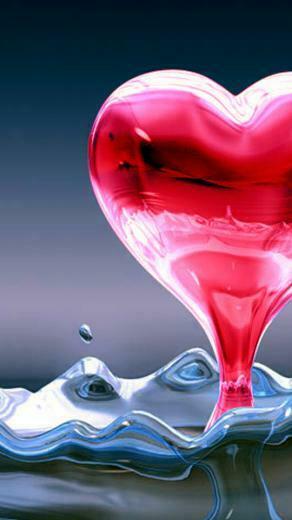 Heart Splash Moto E Wallpaper